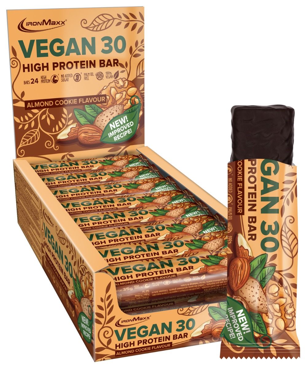 Vegan 30 Protein Riegel - Almond Cookie (24x35g)