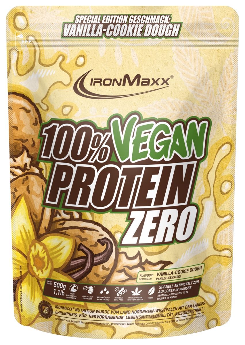 100% Vegan Protein Zero - Vanilla Cookie Dough (500g)