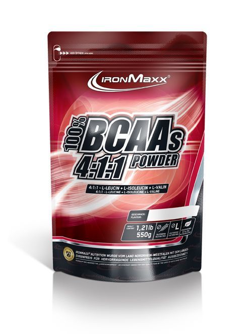BCAAs 4:1:1 Pulver (550g) Beutel Himbeere