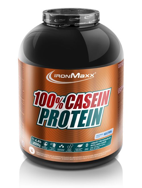 IronMaxx 100% Casein Protein Powder - Neutral 2000g Tub