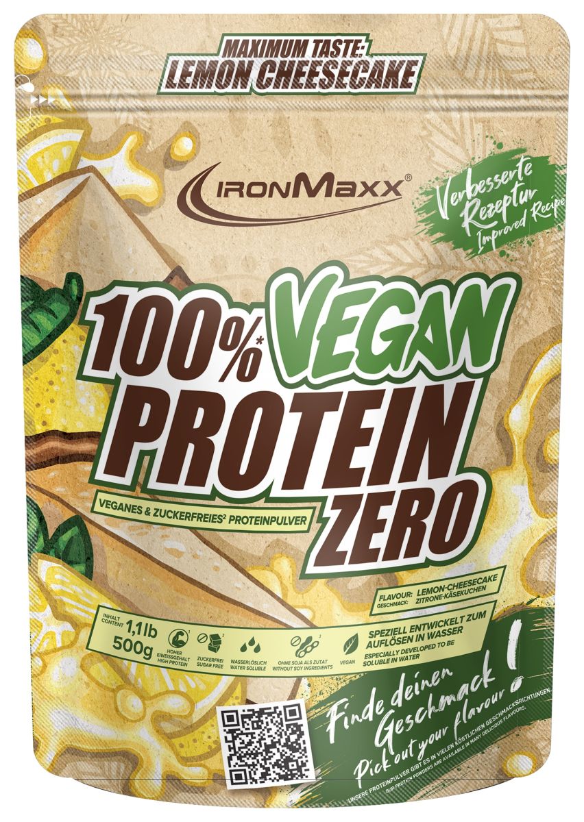 100% Vegan Protein Zero - Lemon-Cheesecake (500g) (BBD: 30.04.2025)