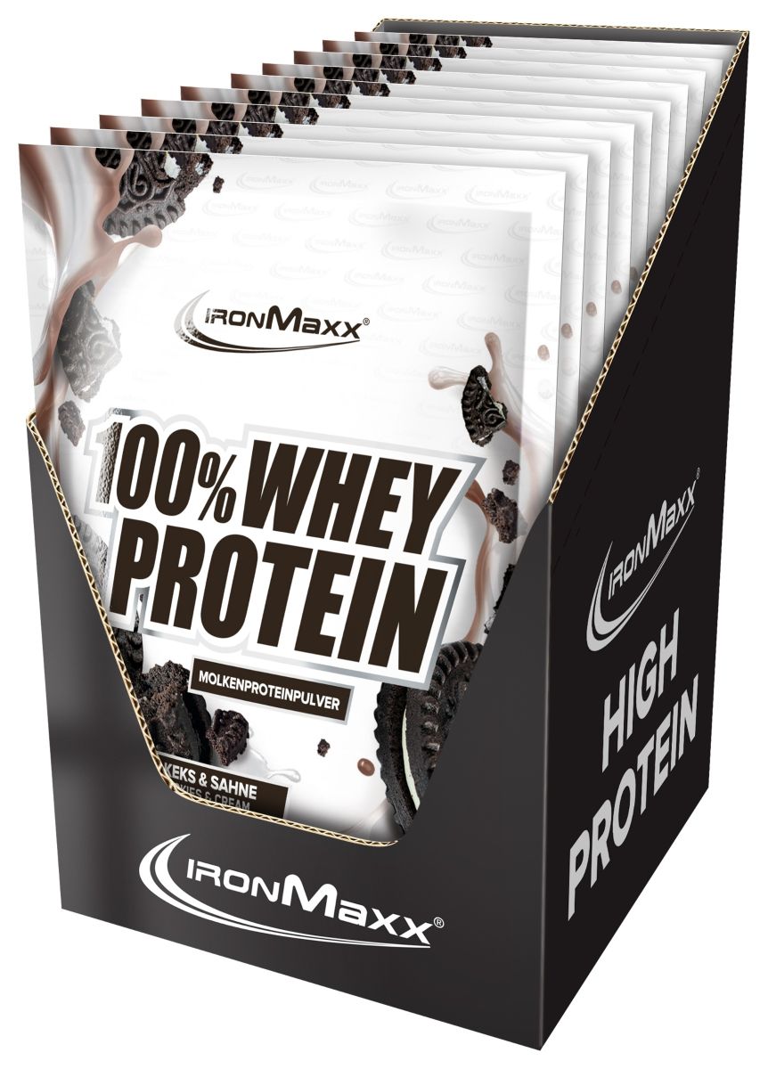 100% Whey Protein - 30g Sachet - Cookies & Cream (im 10er Tray)