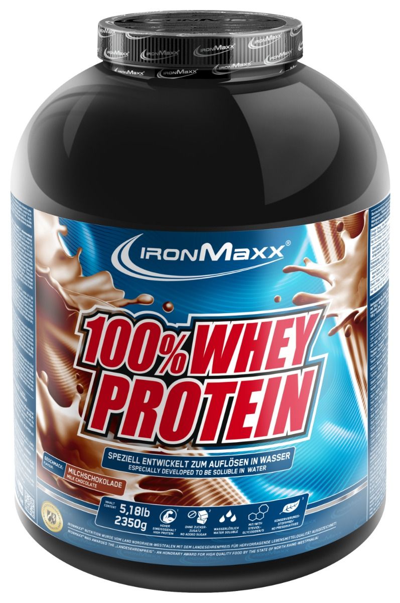 100% Whey Protein - 2350g  Dose - Milchschokolade