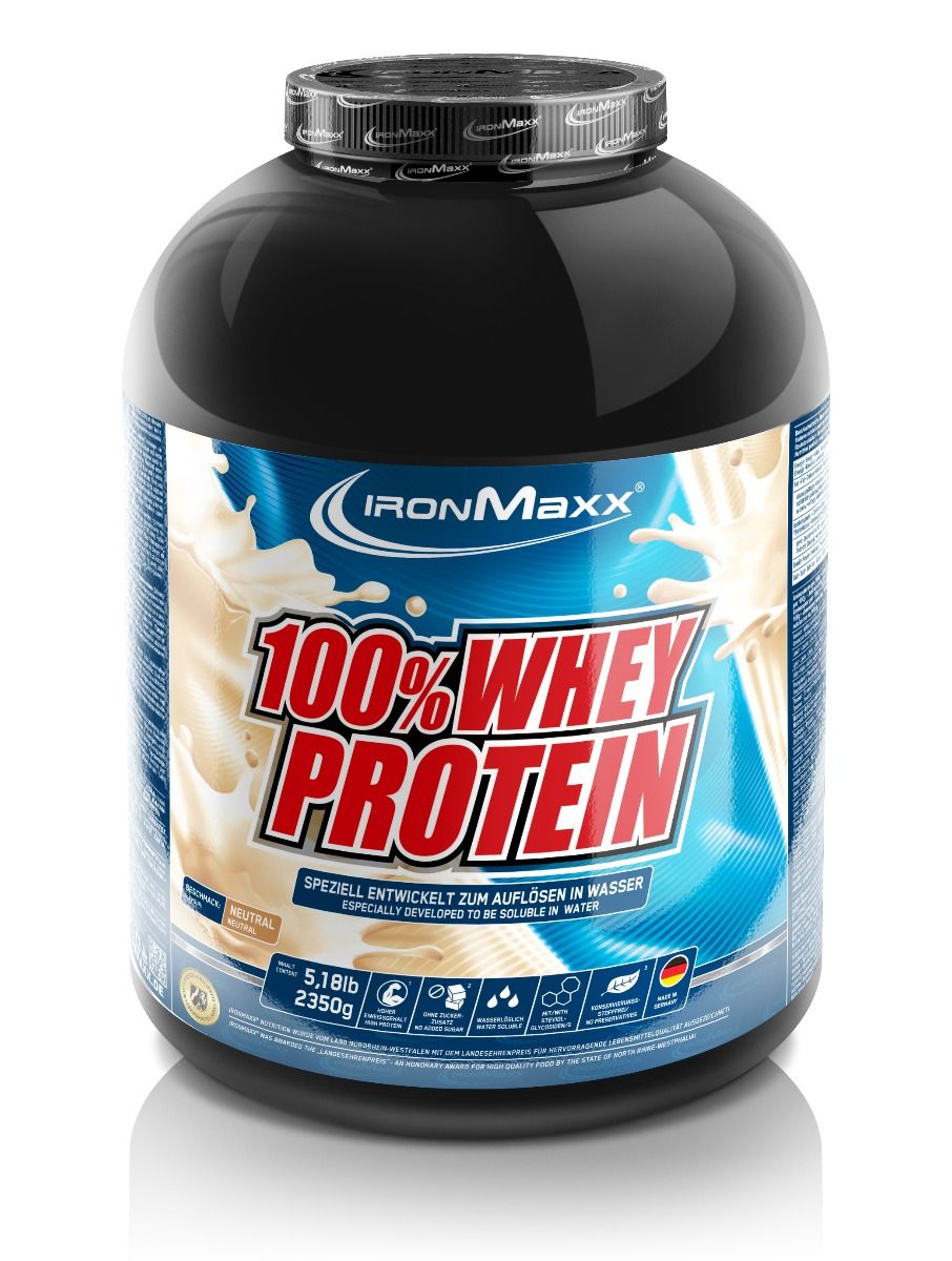 IronMaxx 100% Whey Protein 2350g Tin Neutral