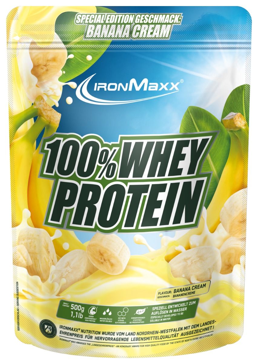 100% Whey Protein - 500g Beutel - Banana Cream
