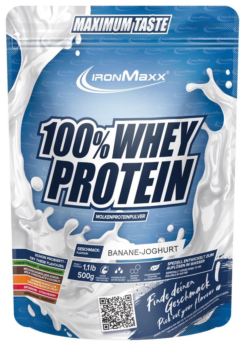 100% Whey Protein - 500g Beutel - Banane Yoghurt