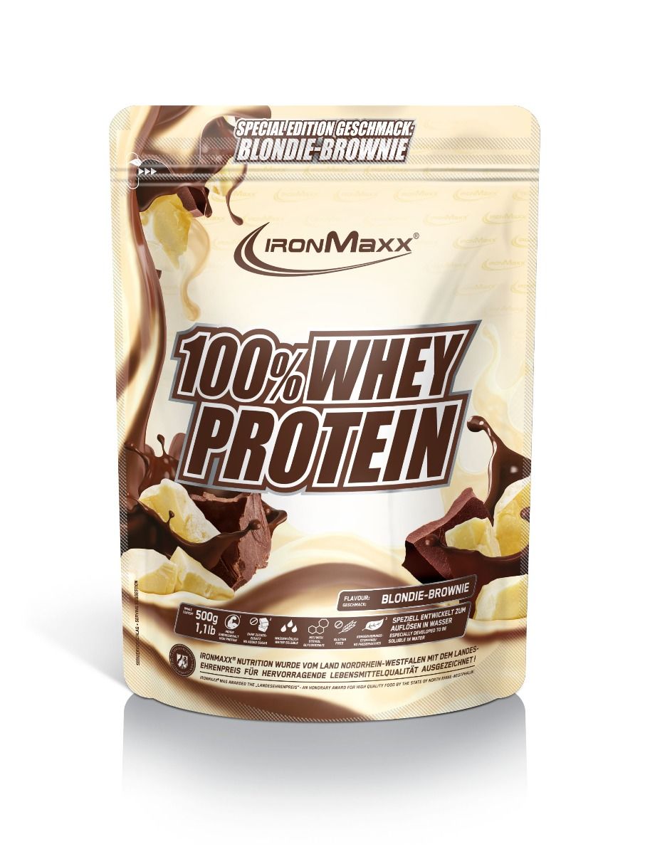 100% Whey Protein - 500g Beutel - Blondie Brownie (MHD: 31.07.2025)