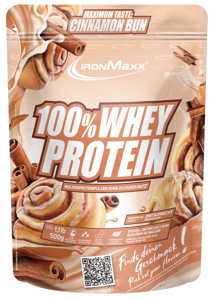 100% Whey Protein - 500g Beutel - Cinnamon Bun