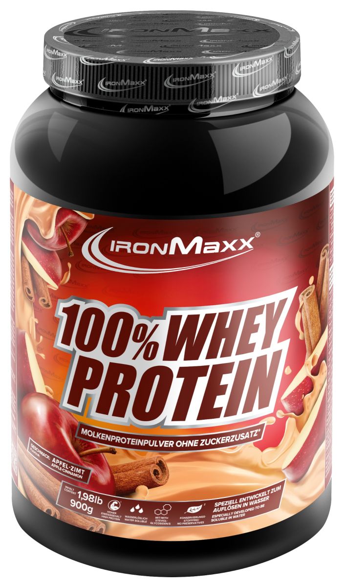 100% Whey Protein - 900g  Dose - Apfel-Zimt