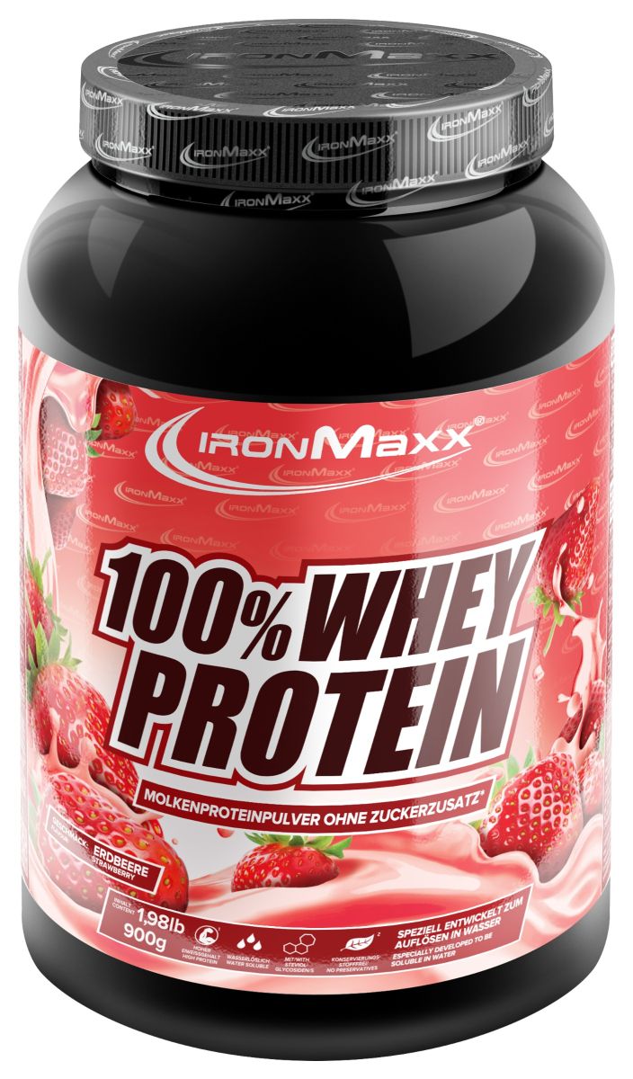 100% Whey Protein - 900g  Dose - Strawberry