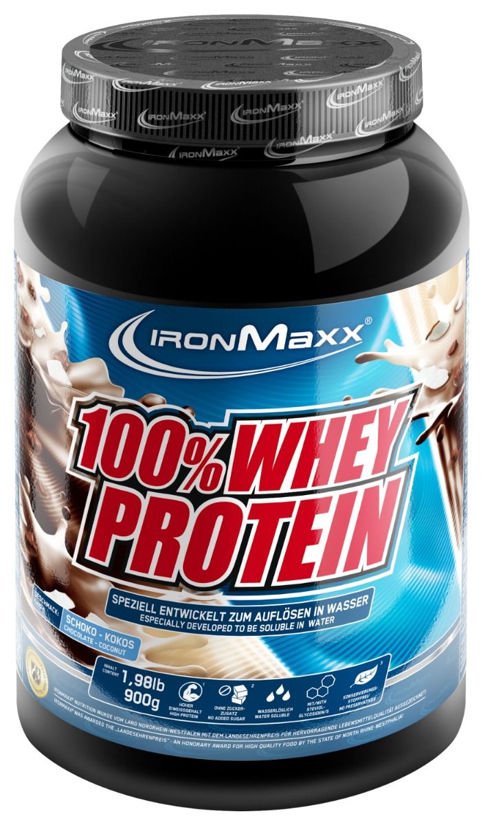 100% Whey Protein - 900g  Dose - Chocolate Coconut