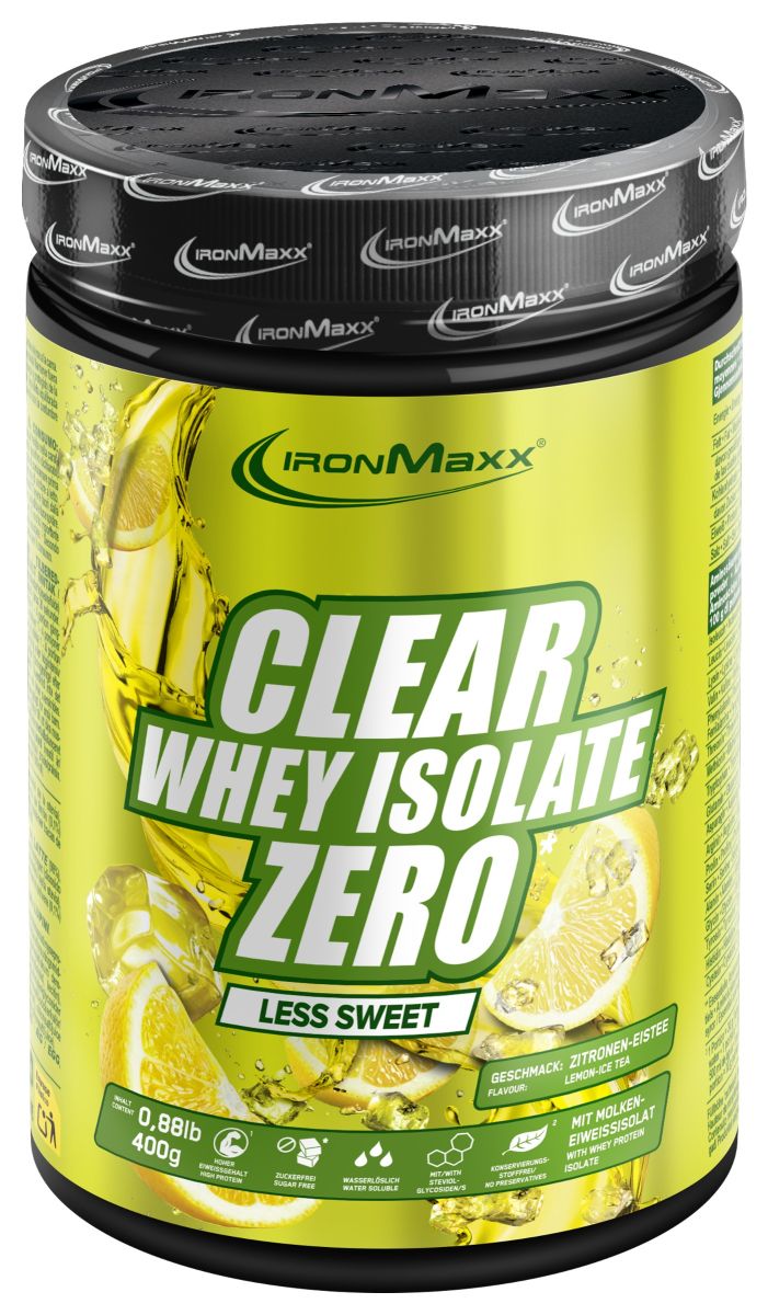 Clear Whey Isolate ZERO - 400g Dose "Less sweet"  Lemon Ice Tea