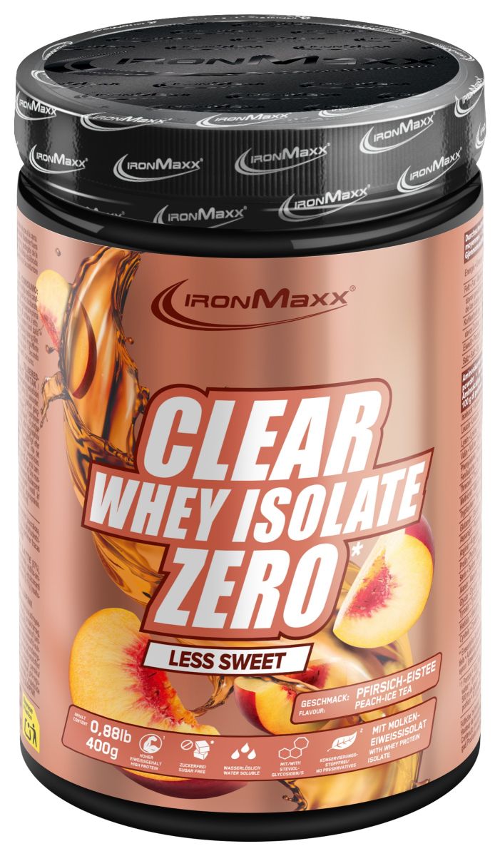 Clear Whey Isolate ZERO - 400g Dose "Less sweet"  Peach Ice Tea