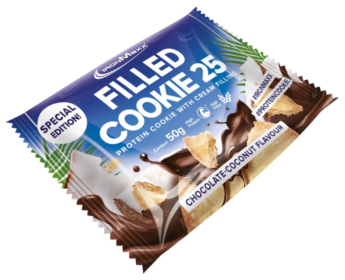 Filled Protein Cookie 25 (50g) - Coconut Chocolate
