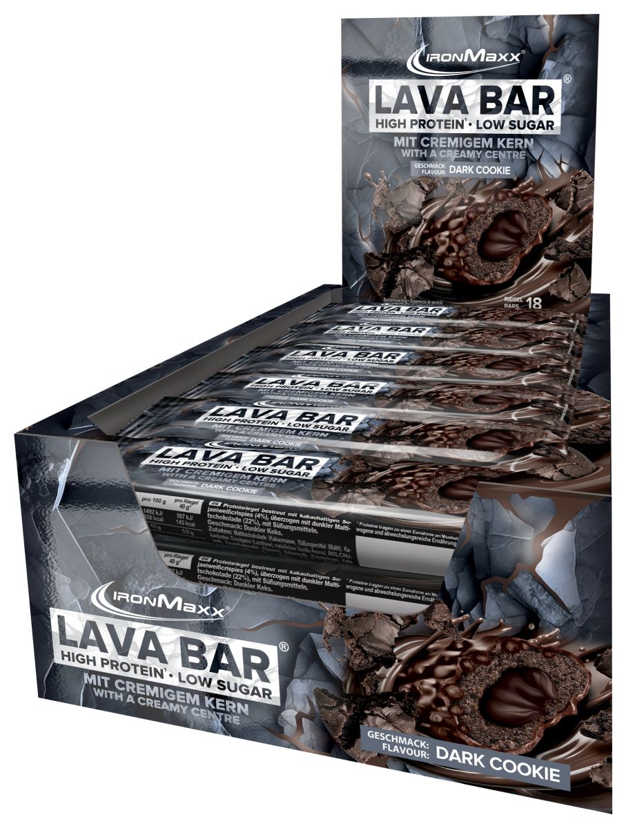 Lava Bar Protein Riegel (18x40g) - Dark Cookie