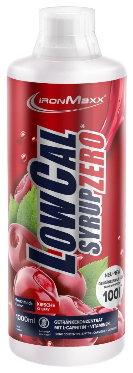 LowCal Syrup Zero - 1000ml Flasche - Kirsche