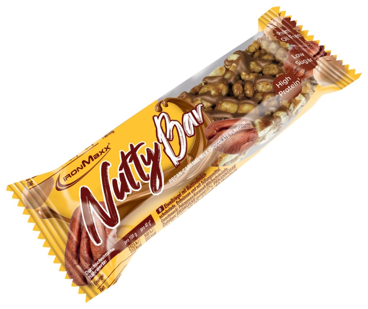 Nutty Bar - Pecan-Caramel-Milk Chocolate (40g)