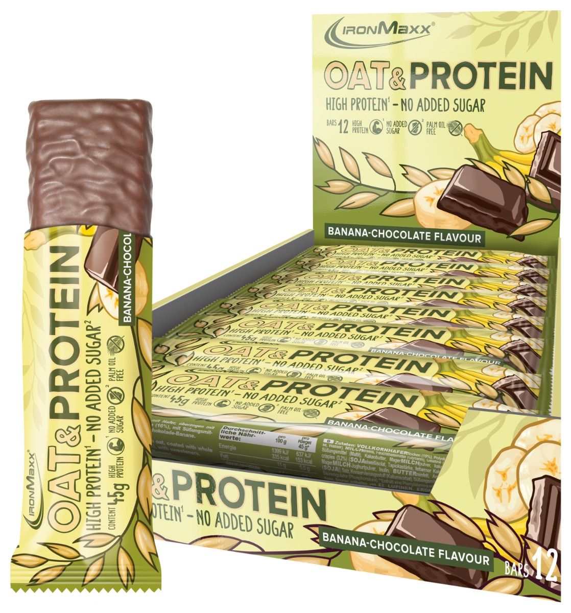 Oat & Protein (12x45g) - Banana-Chocolate (MHD: 28.02.2025)