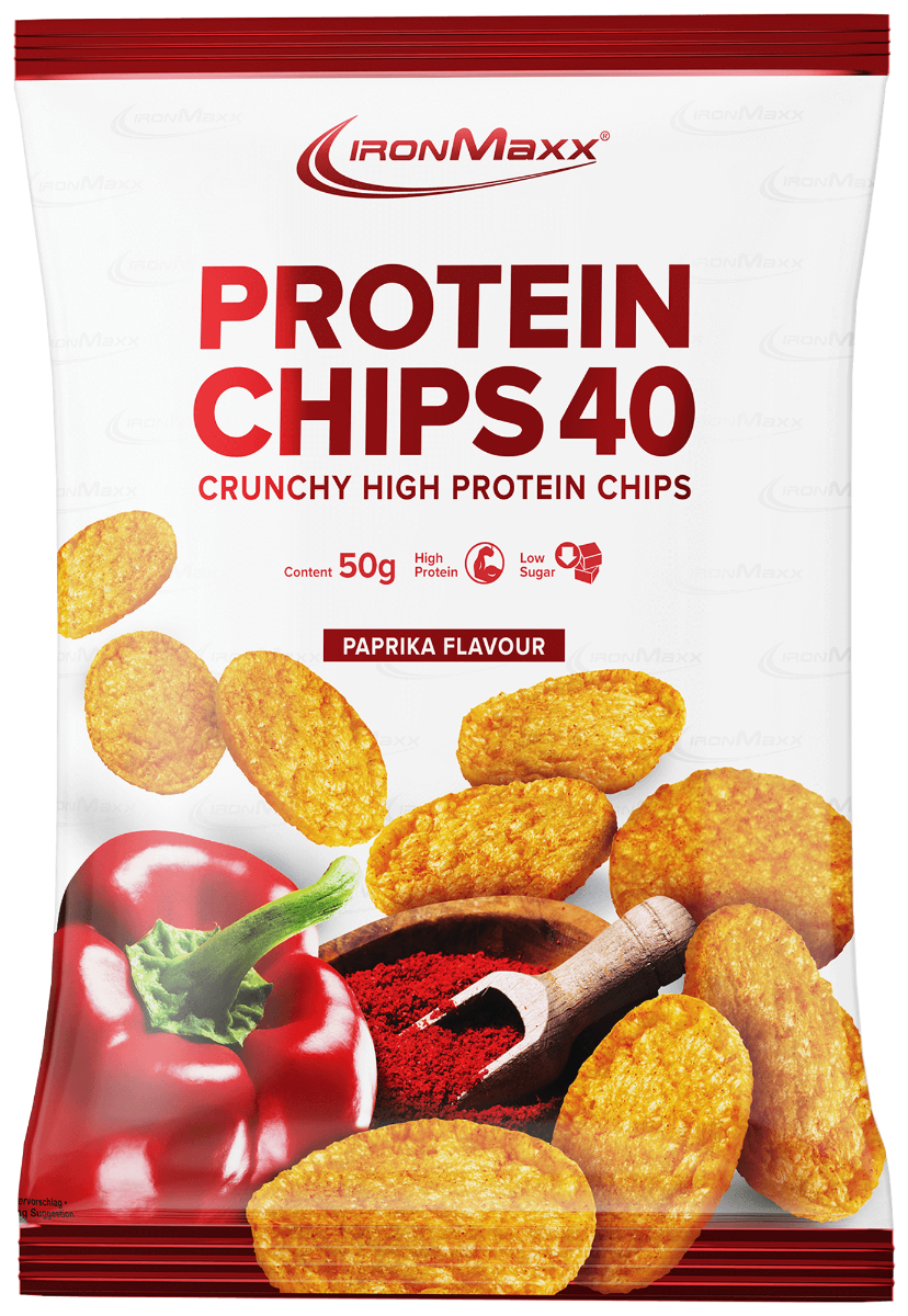 IronMaxx Protein Chips 40 - Paprika 1 x 50g