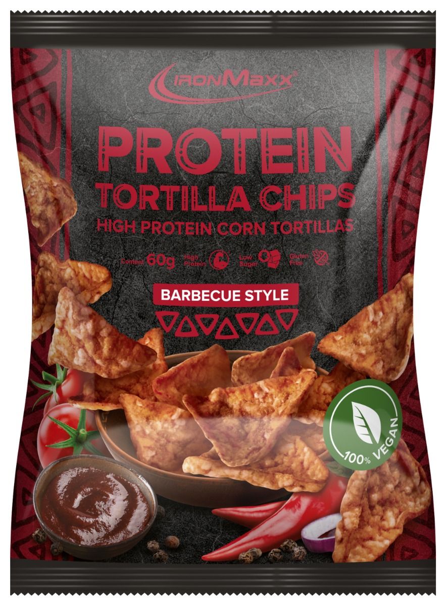 IronMaxx Vegan Tortillas High Protein - Barbecue Style 1x 60g Bag