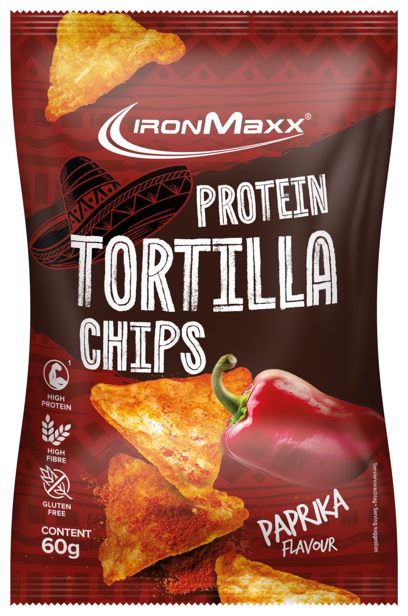 Protein Tortilla Chips 2.0 - 60g Tüte - Paprika