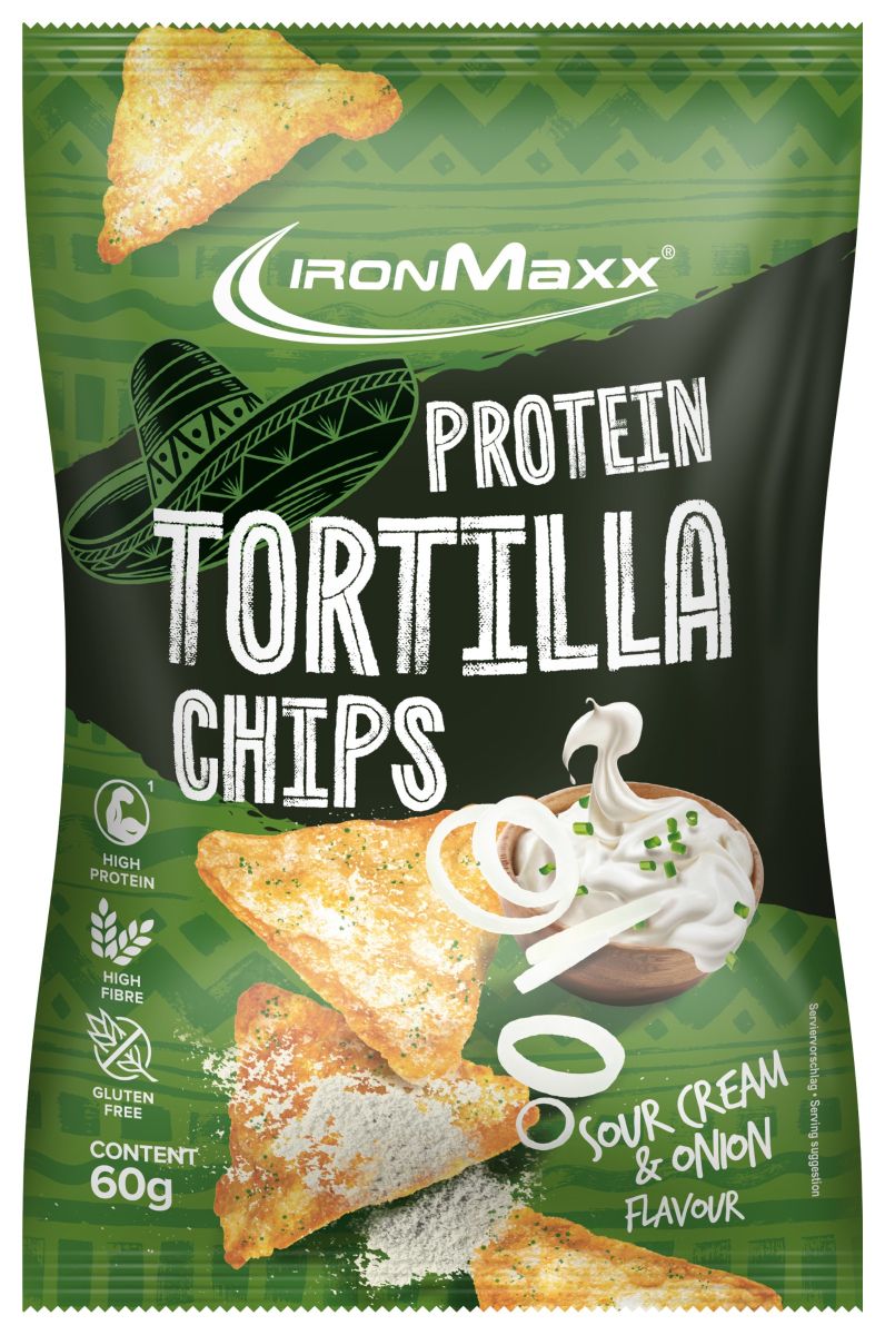 Protein Tortilla Chips 2.0 - 60g Tüte - Sour Cream & Onion