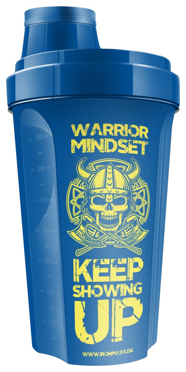 Shaker (700ml) - Blau-Gelb "Warrior Mindset"