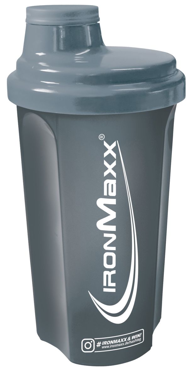 IronMaxx Protein Shaker (700ml) - Grey