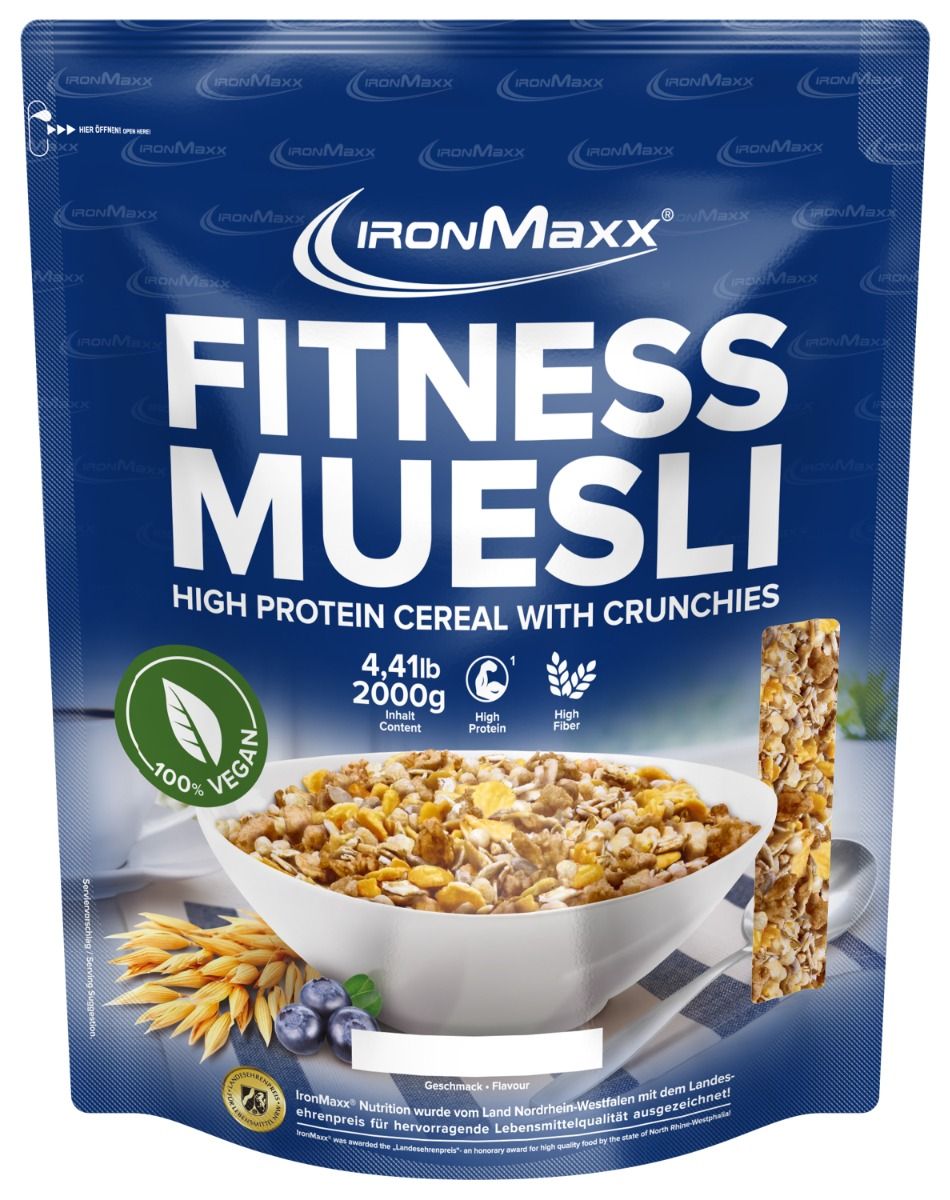 IronMaxx Fitness Muesli - Cookies & Cream 2000g Bag