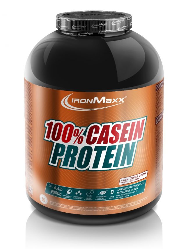 100% Casein Protein-Cookies & Cream-2000g (MHD: 31.12.2022)