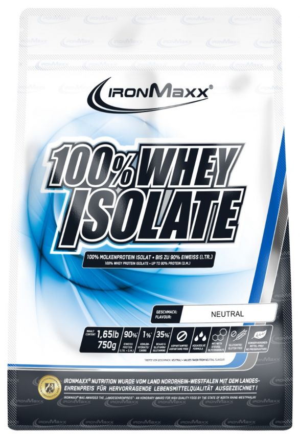100%- Whey Isolate - 750g Beutel