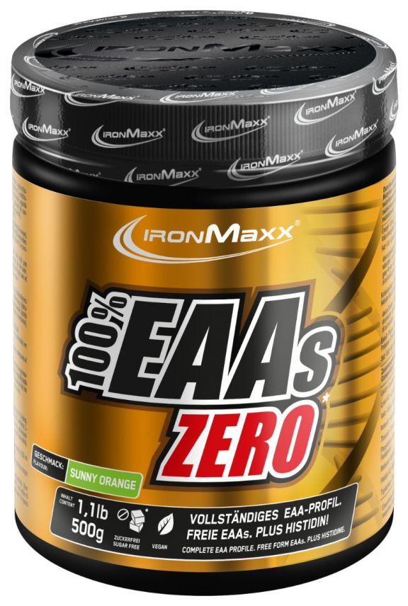 100% EAAs Zero (500g Dose) - Sunny Orange