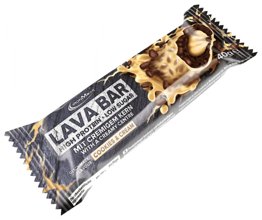 Lava Bar Protein Riegel (40g) - Cookies and Cream (MHD: 31.03.2024)