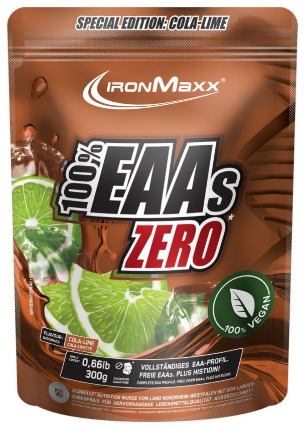 100% EAAs Zero (300g) - Cola-Lime (MHD: 30.04.2024)