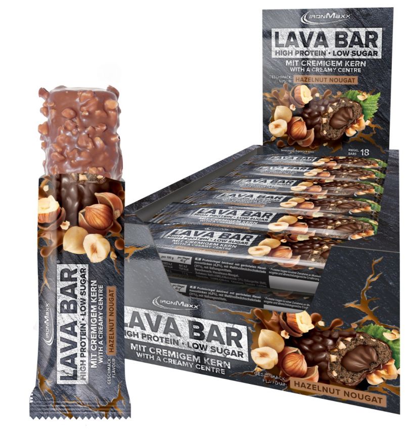 Lava Bar Protein Riegel - Hazelnut Nougat (18x40g)