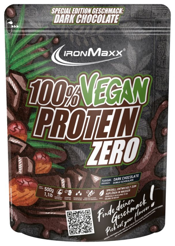100% Vegan Protein Zero - Dark Chocolate (500g)