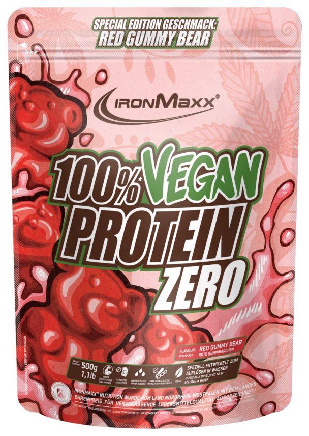 100% Vegan Protein Zero (500g) - Red Gummy Bear