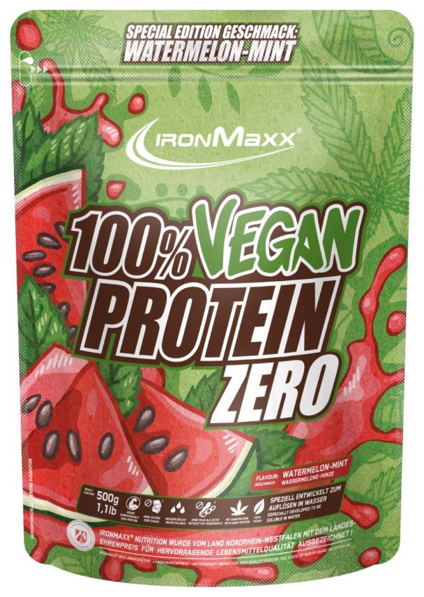 100% Vegan Protein Zero - Wassermelone Minze (500g)