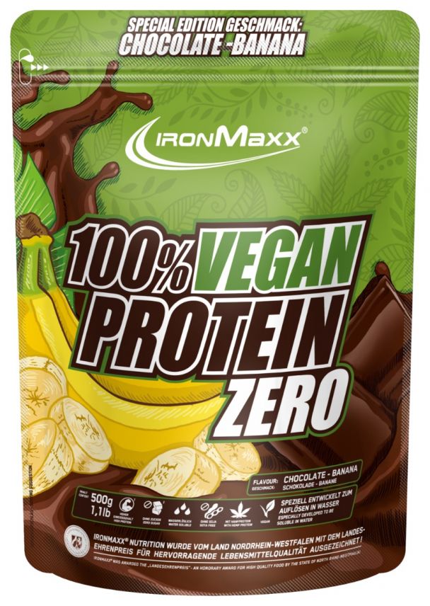 100% Vegan Protein Zero - Chocolate-Banana (500g)