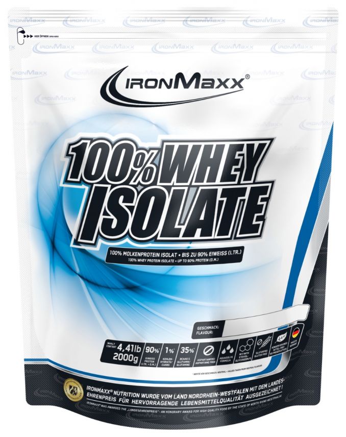 100%- Whey Isolate - 2000g Beutel