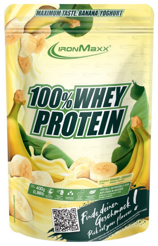 100% Whey Protein - Banana-Yogurt (400g/0.9 lbs)