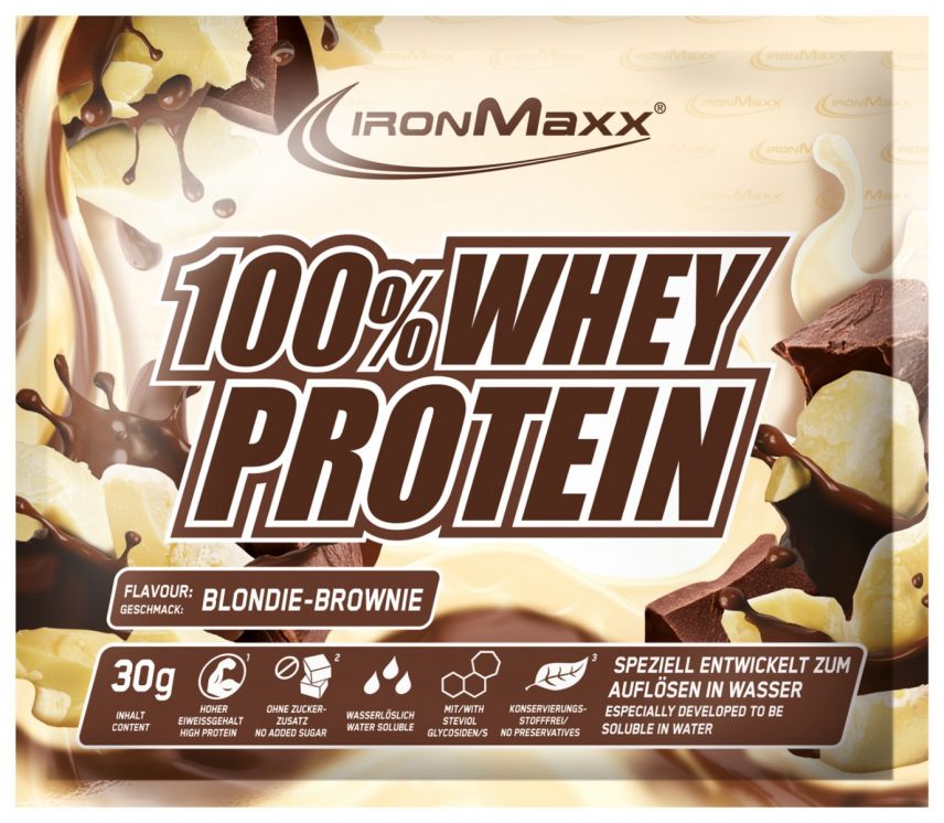 100% Whey Protein-Sachet-Blondie Brownie 30g 