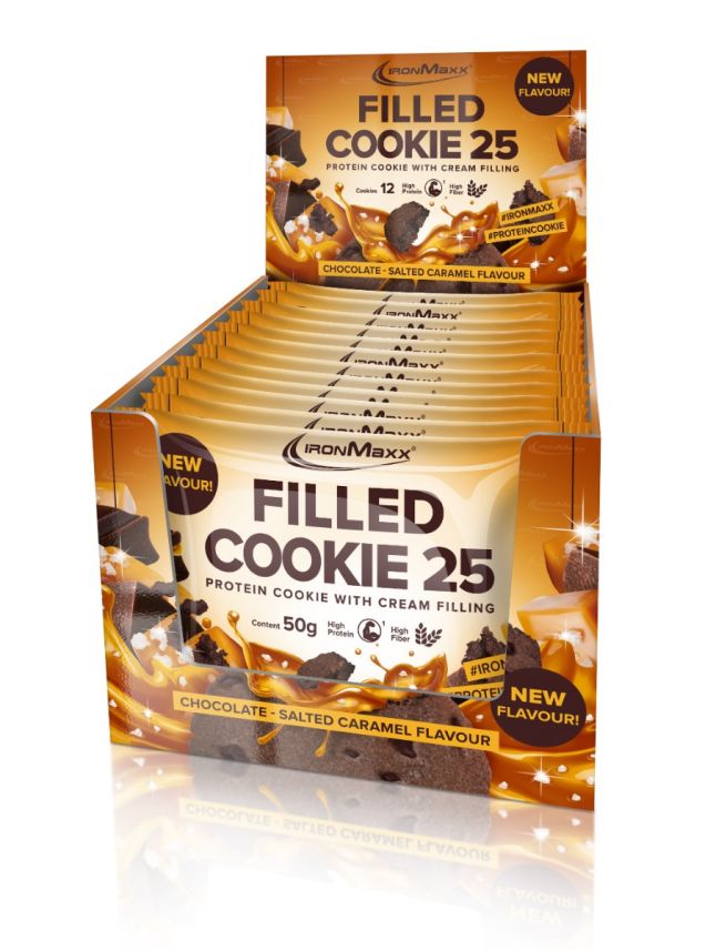 Filled Cookie 25 - Chocolate Salted Caramel 12x50G (600 G)