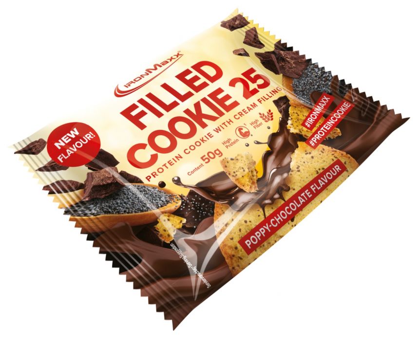 Filled Cookie 25 (50g) - Poppy Chocolate (MHD: 31.05.2023)