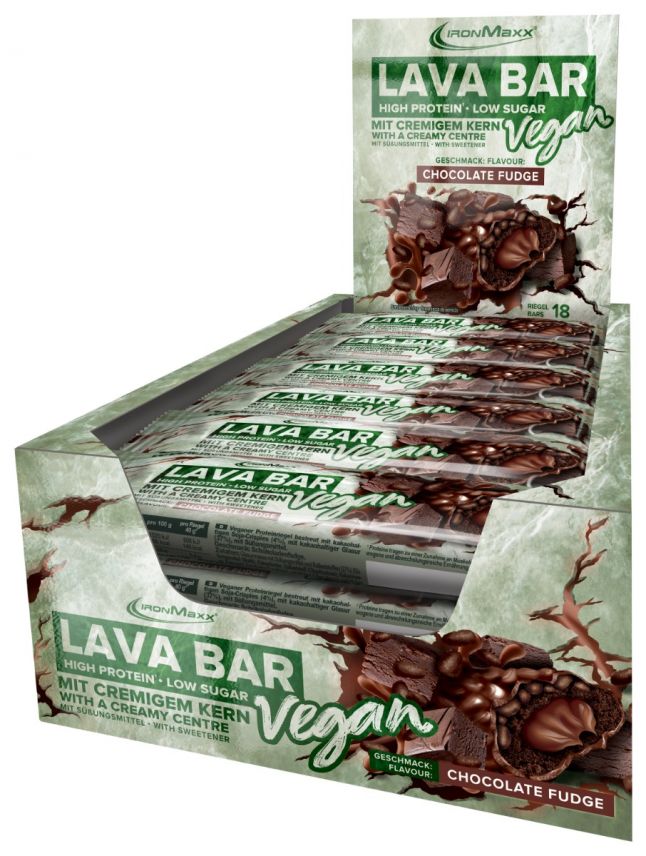 Vegan Lava Bar Protein Riegel (18x40g) - Chocolate Brownie (MHD: 08.06.2024)