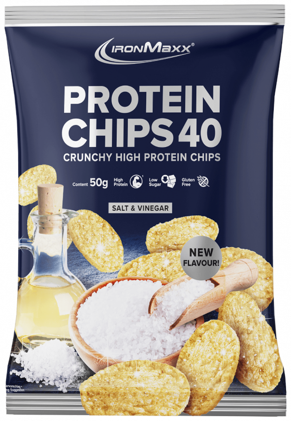 Protein Chips 40 (50g) - Salt & Vinegar (MHD: 30.06.2024)