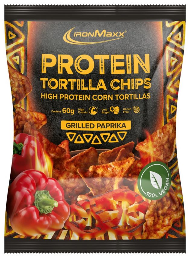 Protein Tortilla Chips (60g) - Grilled Paprika (MHD: 30.04.2024)