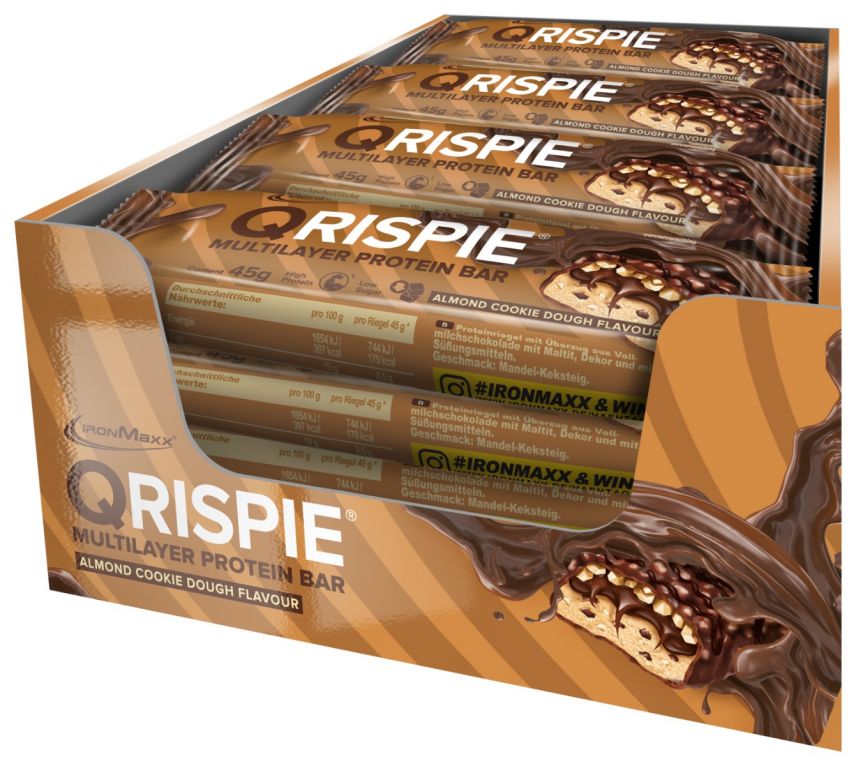 Qrispie® Protein Bar - Almond Cookie Dough (16x45g)