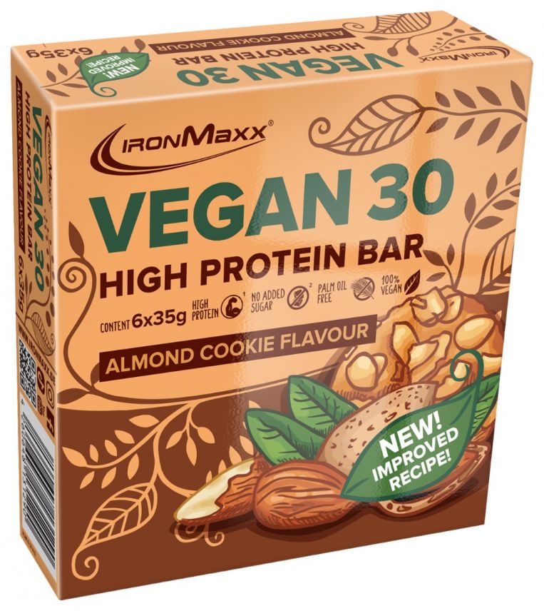 Vegan 30 - 6x35g (210g) Riegel Multipack - Almond Cookies