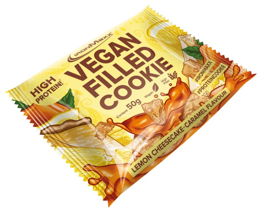 Vegan Filled Cookie - Lemon Cheesecake-Caramel (50g)